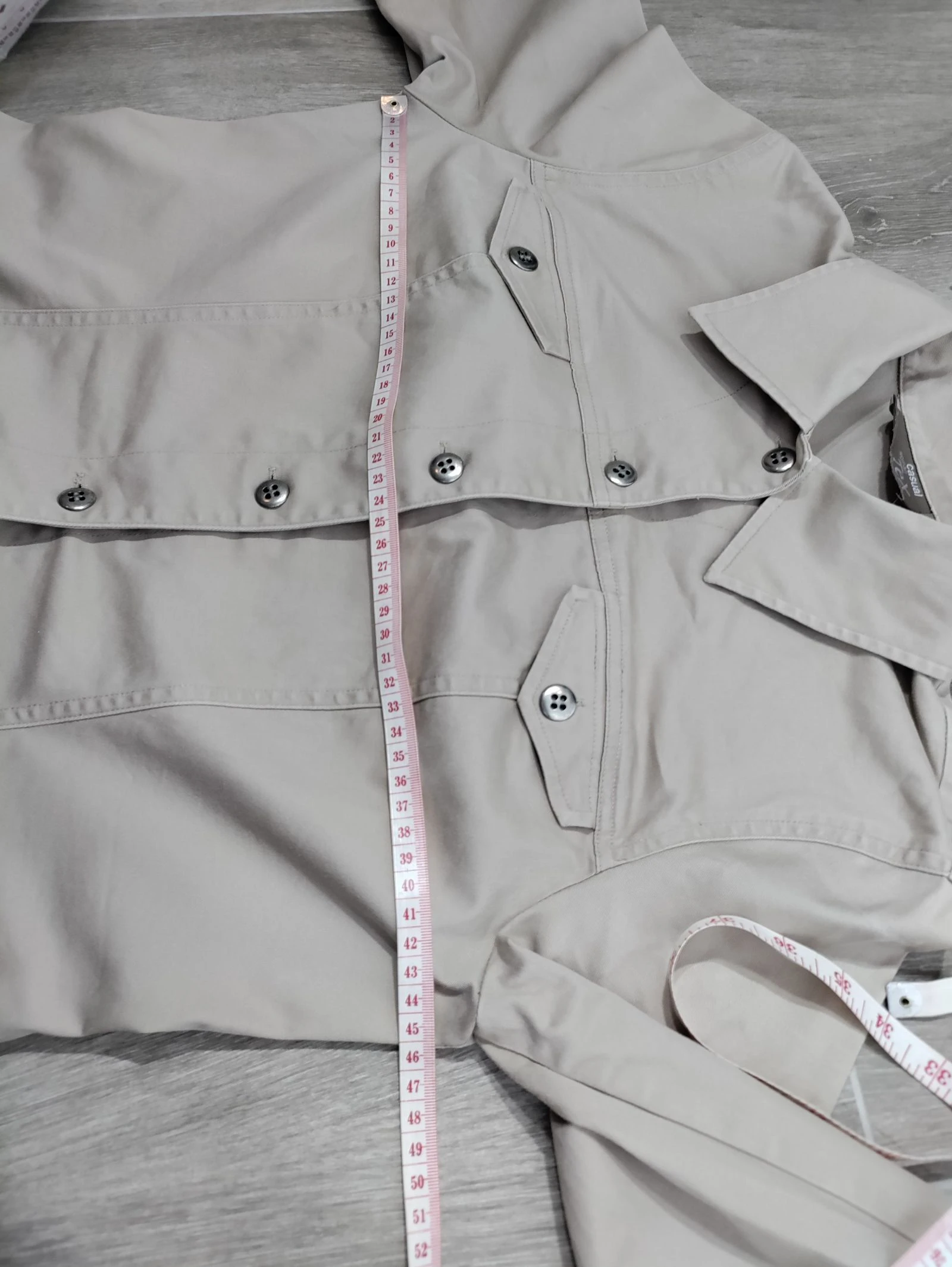 Casaco bege Tex estilo safari - Tamanho 40 – photo 13